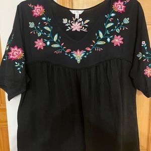 Women’s floral peplum top